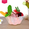 Bols à crème glacée en plastique jetables, tasse à dessert transparente en forme de fleur pour animaux de compagnie, 320ML