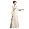 Древний китайский традиционный костюм для женщин элегантного платья династии Цин долго Cheongsam платья этап кино TV производительности принцессы износ