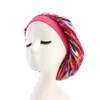 Kvinnor Muslim Bred Hatt Laser Elastisk Andningsbar Bandana Sova Turban Silk Satin Hat Headwrap Chemo Cap Marcel Hats