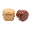 Wood Tobacco Grinder wooden spice herb hand grinder crusher 40 50 63mm 4 parts for smoking accessories tobacco grinders factory pr3245260