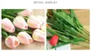 46 см на длинные 9 цветов ветвь тюльпан искусственный цветок PU латекс искусственный букет реальные сенсорные цветы для свадьбы декоративные цветы венки