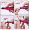 1SET Power Power Professional Electric Manicure Machine Pen Pedicure Nail File Tools 6 битов Drill Drill Machine8658592