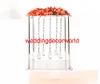 Dekorasyon Yeni Kristal Uzun Kök Elmas Tealight Mumluk Kristal Centerpieces Düğün Masası için Best10006