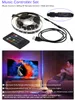 RGB 변경 가능한 USB LED 스트립 5050 DIY 유연한 LED 빛 블루투스 제어 / 음악 제어 LED TV 배경 조명 LED