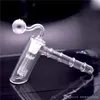 18mm erkek petrol brülör borularla Percolator el cam yağ yakıcı boru Bong Başına 18mm kadın Cam Bong Cam Bubbler Su Bong Çekiç 6 Kol