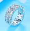 Female Big Crystal Zircon Stone Ring Luxury Fashion 925 Silver Love Engagement Ring Vintage Wedding Rings For Women