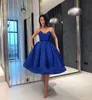 Royal Blue Homecoming Dresses 2019 New A Line Sweetheart Knee Length Juniors Sweet 16 Graduation Cocktail Party Gowns Plus Size Custom Made