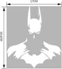 New Batman Body Sticker PVC Removable Waterproof Sticker Creative DIY Car Beautification Decoration355J