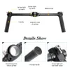 Freeshipping Dual Handheld Grip Bracket Kit Crane Extended Handle for Crane Crane-M 3 Axis Camera Gimbal Stabilizer