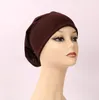 Мусульманские женщины Внутренние Hijab Headscarf Cap Cap Islamic Modal Caperf Hats Hot Ninja Carrf Ramadan Растягивающие хлопковые капоты Caps A772