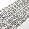 Easter gifts Lot brand new in bulk 5meter silver stainless steel 6mm Long Oval chain jewelry findings marking DIY