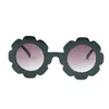 Miúdos óculos de sol redondo quadro de girassol crianças óculos de sol uv400 proteção 7 cores moda óculos ao ar livre atacado