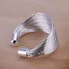 High grade 925 sterling silver Set multi-line bracelet jewelry sets DFMSS312 brand new Factory direct sale 925 silver bracelet earring ring