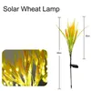 20PCS 야외 태양 광 정원 조명 LED 쌀 램프 밀 램프 리드 램프 코트 야드 풍경 야외 장식 실외 방수 라이트