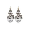 Boucles d'oreilles en gros pour les femmes de la mode occidentale diamants lustre boucle d'oreille fille nouvel an bijoux cadeau 4 couleurs rouge noir blanc bleu