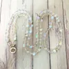 MG0622 Natural Mermaid Crystal Beads 108 Mala Yoga Bracelet 8 mm 보석 여성용 영적 목걸이 옴 매력 에너지 팔찌