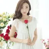 여성 공주 잠옷 사랑스럽고 달콤한 빈티지 섹시한 잠옷 레이디 봉오리 레이스 스트랩 민소매 Nightdress 라운지 홈웨어