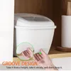 10KG Flip Cover Sealed Multifunction Rice Bucket Storage Box Kitchen Household Large Capacity Container Rice Storage Box3431387