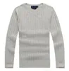 Fashion- 2018 Nowy Wysokiej Jakości Mile WILO POLO Marka męska Twist Sweter Knit Bawełniany Sweter Jumper Pullover Sweter Mała gra konia