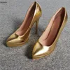 Olomm New Women Platform Pumps Sexig stilett High Heel Pumpar Chic Pointed Toe Gorgeous God Party Shoes Women Plus oss storlek 5-15