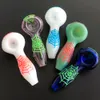 Glow In Dark 4.0inches Smoking Pipe Tobacco Hand Pipe Multicolor Luminous Glass Smoking Pipes Glass Oil Burner