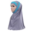 2 Pieces Mulheres muçulmanas Lenço do lenço do xaile Hijab Enrole Headwear Amira islâmica cobertura completa Oração Hat árabe Worshipe Serviço Hijab