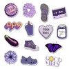 50pcs dessin animé violet Vsco mignon petits autocollants frais Pvc étanche Graffiti décoratif valise guitare cahier autocollants