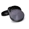 Space Case Herb Grinder Lega di alluminio 63mm Smerigliatrici per tabacco 4 strati Spacecase Nero Argento Accessori per fumatori