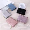 Portefeuille femmes porte-cartes en cuir dames sac à main violet rose gris bleu noir portefeuille femme PU cuir banque ID crédit W101299L