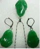 Insieme viola verde intagliato dell'orecchino di pendente dei branelli della rana verde LIBERO di TRASPORTO + della signora