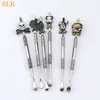 With Badge Pattern 120mm spoon tool Wax dabber vax atomizer titanium nail dabber tool For dry herb vaporizer pen Skillet wax atomizer