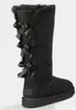 Hot Sale-ts Thigh-High Boots Solid Nubuck Leather Scuffs outdoor Womens girl Black Grey navy blue shoes