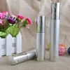 15ml 20ml 30ml Tom luftfri pumpflaskor Silver Mini Portable Vakuum Kosmetisk behandling Pump Travel Bottle F2303