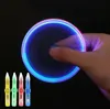 Geschenke billiges Plastik Mini bunten Flash-Gyro Rotated leuchtende LED-Licht-Feder kreativer Multifunktions Kinder Hand Spinner zappeln Spielzeug Stift