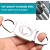 Pocket Cigar Cutter Stainless Steel Double Blade Knife Guillotine Scissors for Most Size of Cigars Smoking Accessories