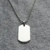 100setslot Stainless Steel Army Dog Tags with 24quot Bead Chains Together by DHL Whole3345396