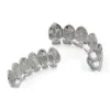 Classic 66 Hip Hop Teeth Grillz Set Gold Silver Teeth Grillz Top Bottom Grills Dental Mouth Caps Cosplay Party4559716