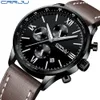 CRRJU 2019 heren Luxe Merk Lichtgevende Horloges Sport waterdicht Quartz Creatieve Casual Mode Jurk Horloges Relogio237U