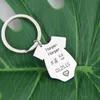 Customisierte Neugeborenen Information Schlüsselbund Geschenk für neue Vater neue Mutter Keyrings Baby Geburtsstatistik Souvenir empfindliche Schlüsselhalter9480209