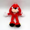 25 centímetros de Sonic Pelúcia Sonic the Hedgehog Bichos de pelúcia Bonecas do ouriço Sonic & Knuckles the Echidna Bichos de pelúcia brinquedos de pelúcia caçoa o presente