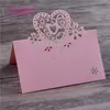 40pcs laserowy Cut Miłość Nazwa stolika miejsce Karta Dekoracja ślubna Party Favours Pearl Paper Table Place Karta Wedding Materiały 11425919