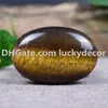 10 stks 60 * 40mm Mahogany Obsidian Flat Sorry Pocket Calming Stone - Tuimelde Tijger Eye Gemstone Specimen - Massagebescherming Stenen Palmsteen