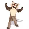 2019 Costumi della mascotte di alta qualità Formato adulto costume della testa della mascotte del gatto della tigre del bengala personalizzato professionale di alta qualità vestito di halloween