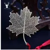 Cute Creative Golden Hollow Maple Leaf Metal Bookmark Stationery Bookmarks Book Clip Office Accessories School Supplies