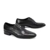 Batzuzhi Nouveau homme noir doux authentique seins formels business cuir chaussures mascules plates zapatos hombre