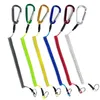 Carabiner Keychain Anti Lost Rope Retractable Spring Key Ring Fiskeverktyg Häng spänne Rope Starka Pull Lanyard Nyckelring Hållare