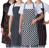 1 PC Gestreepte Plaid Lange Fshion Man Vrouwen Taille Schort met Pocket Catering Chef Ober Bar Keuken Schort 70 cm x 57 cm