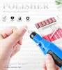 1 Ange bärbar elektrisk nagelborrmaskin Manikyruppsättning Pedicure Nail Gel Remover File Professional Starka Nail Polishing Tools