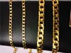Wholesale- hop Stainless Steel Jewelry Plated High Polished Miami Cuban Link Necklace Men Punk Curb Chain Butterfly Clas