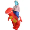 Halloween tema costume giocattolo performance abbigliamento partito bambola vestiti cosplay divertente dinosauro gonfiabile Tyrannosaurus rex gratis